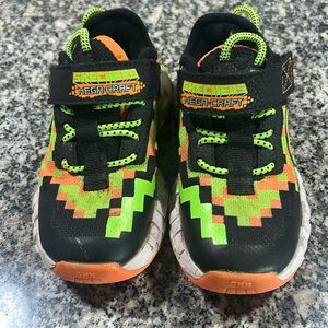 Skechers Kids Mega-Craft Black and Green Shoes